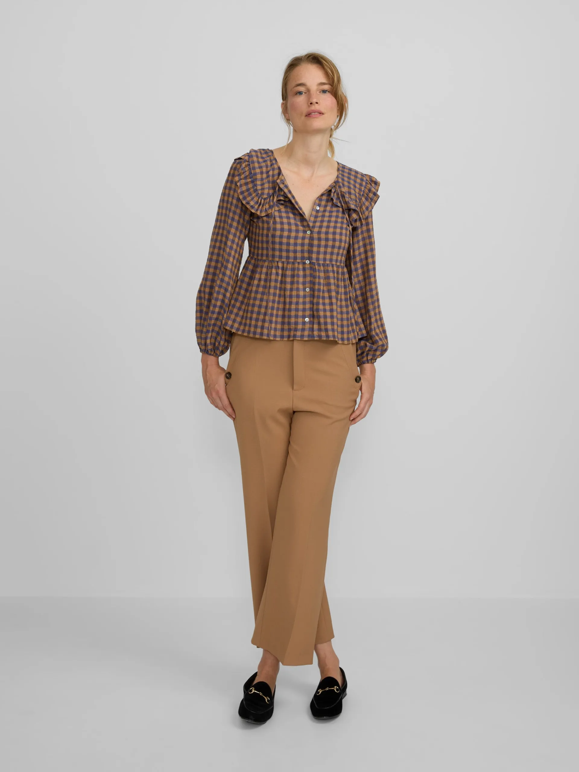 Silbon Pantalones-Pantalon vestir marinero Camel