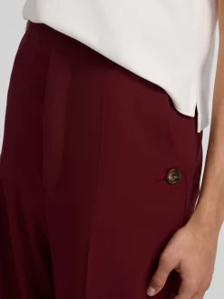 Silbon Pantalones-Pantalon vestir marinero Burdeos