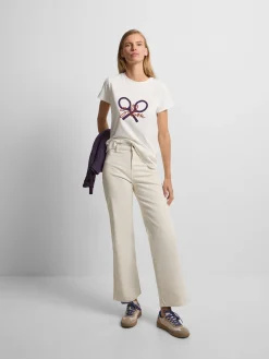 Silbon Pantalones-Pantalon woman culotte bolsillos Crudo