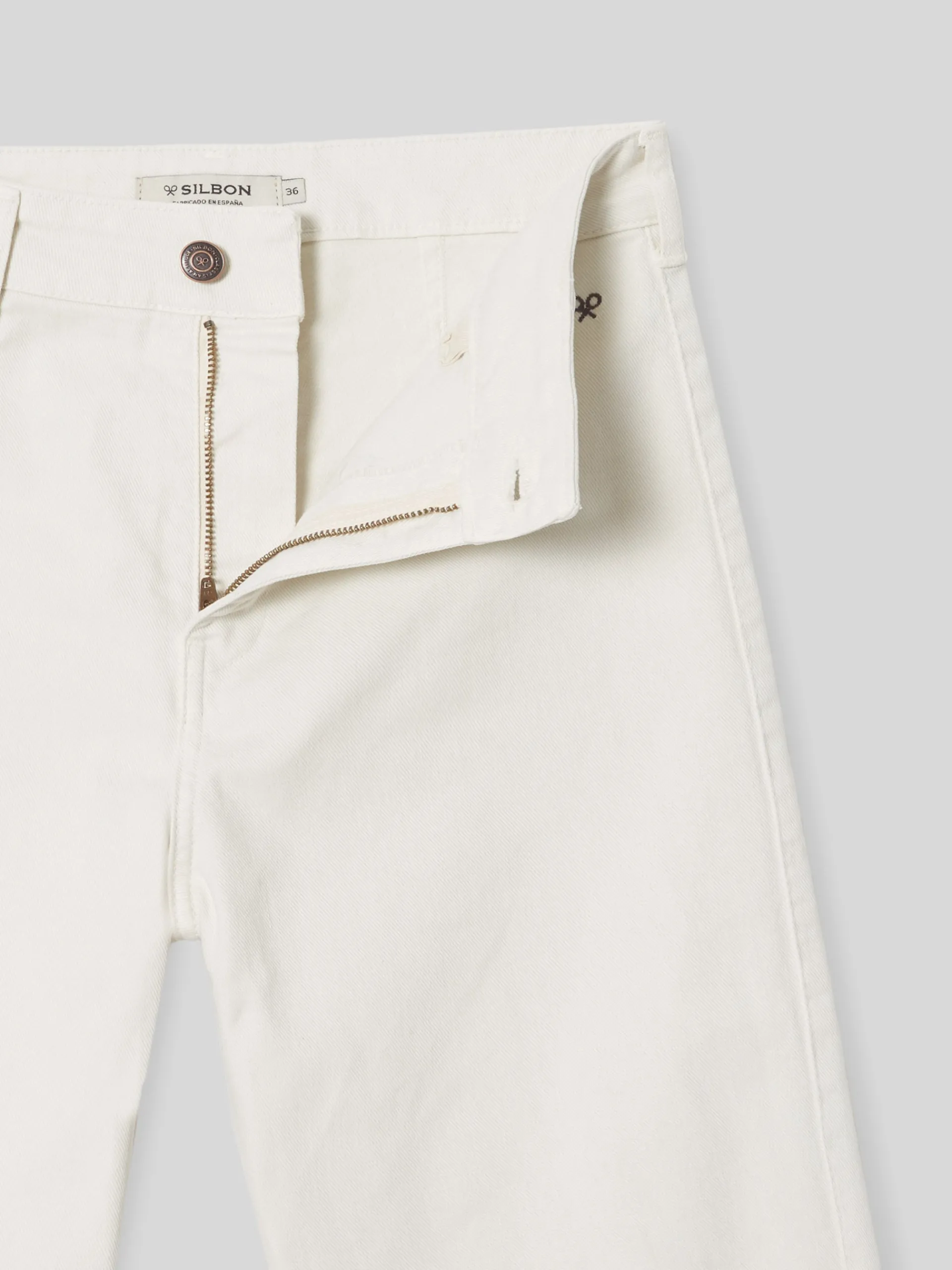 Silbon Pantalones-Pantalon woman culotte bolsillos Crudo