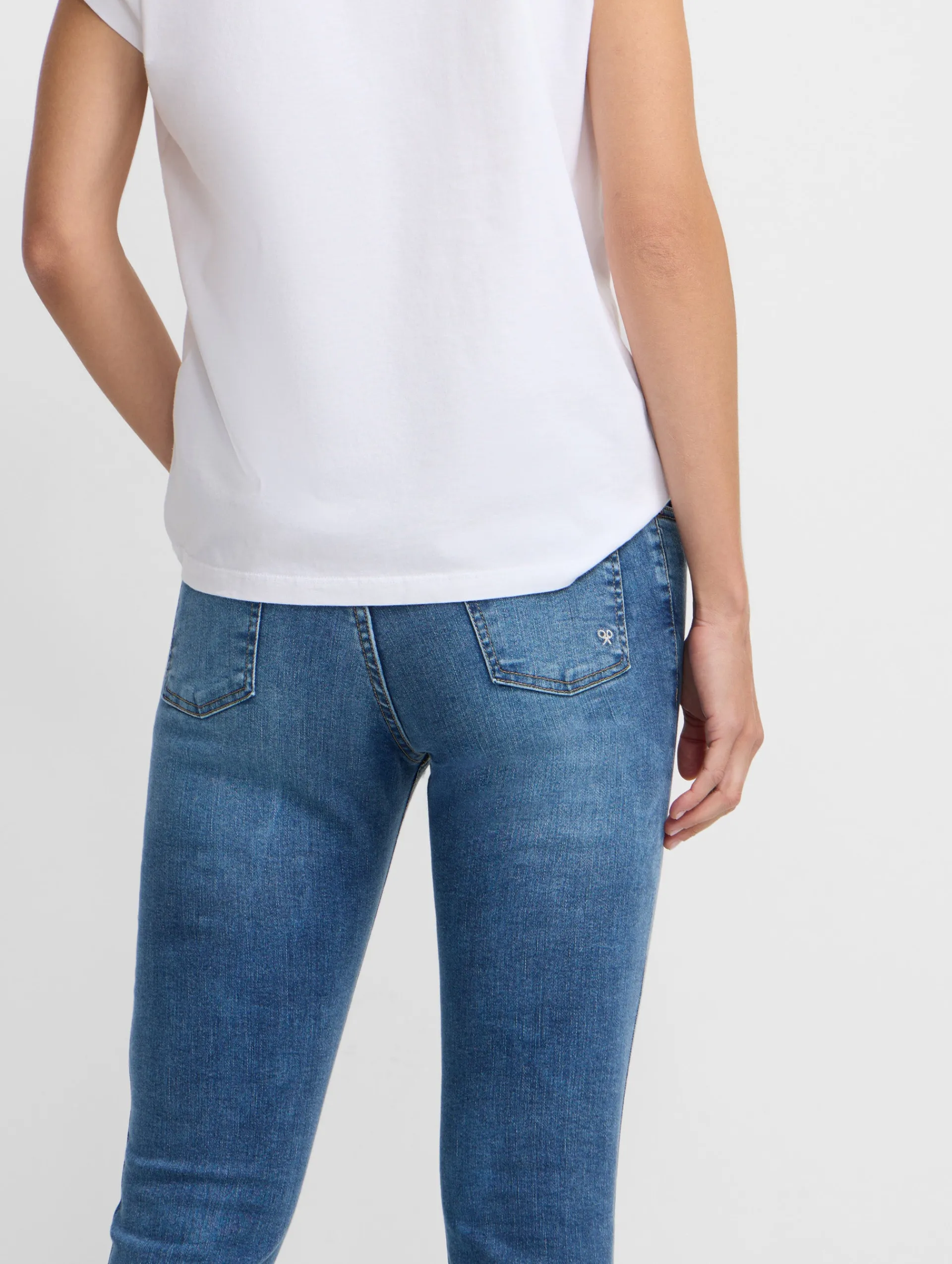 Silbon Pantalones-Pantalon woman slim fit denim medio Azul medio