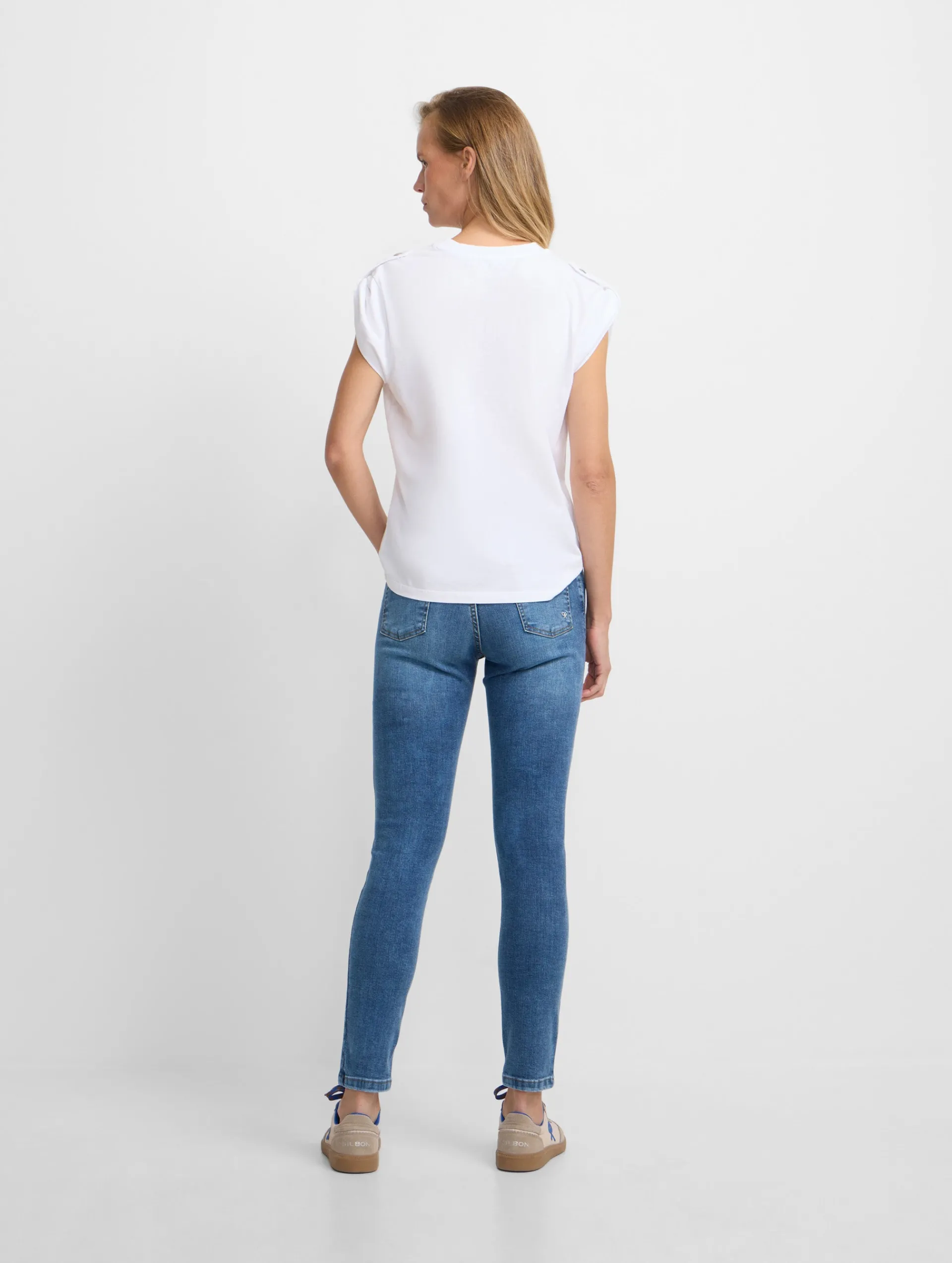 Silbon Pantalones-Pantalon woman slim fit denim medio Azul medio