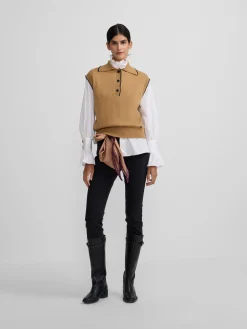 Silbon Pantalones-Pantalon woman slim fit Negro