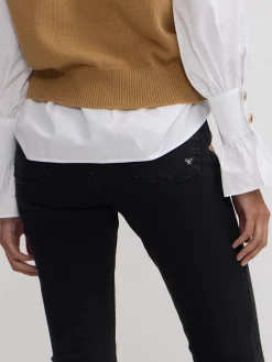 Silbon Pantalones-Pantalon woman slim fit Negro