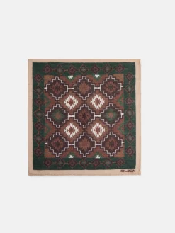 Silbon Accesorios·Corbatas, Pajaritas Y Pañuelos-Pañuelo estampado etnico Verde