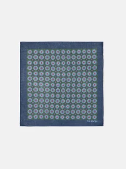 Silbon Accesorios·Corbatas, Pajaritas Y Pañuelos-Pañuelo geometrico floral Verde