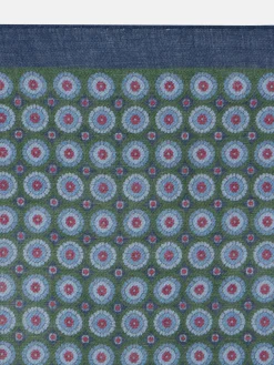 Silbon Accesorios·Corbatas, Pajaritas Y Pañuelos-Pañuelo geometrico floral Verde