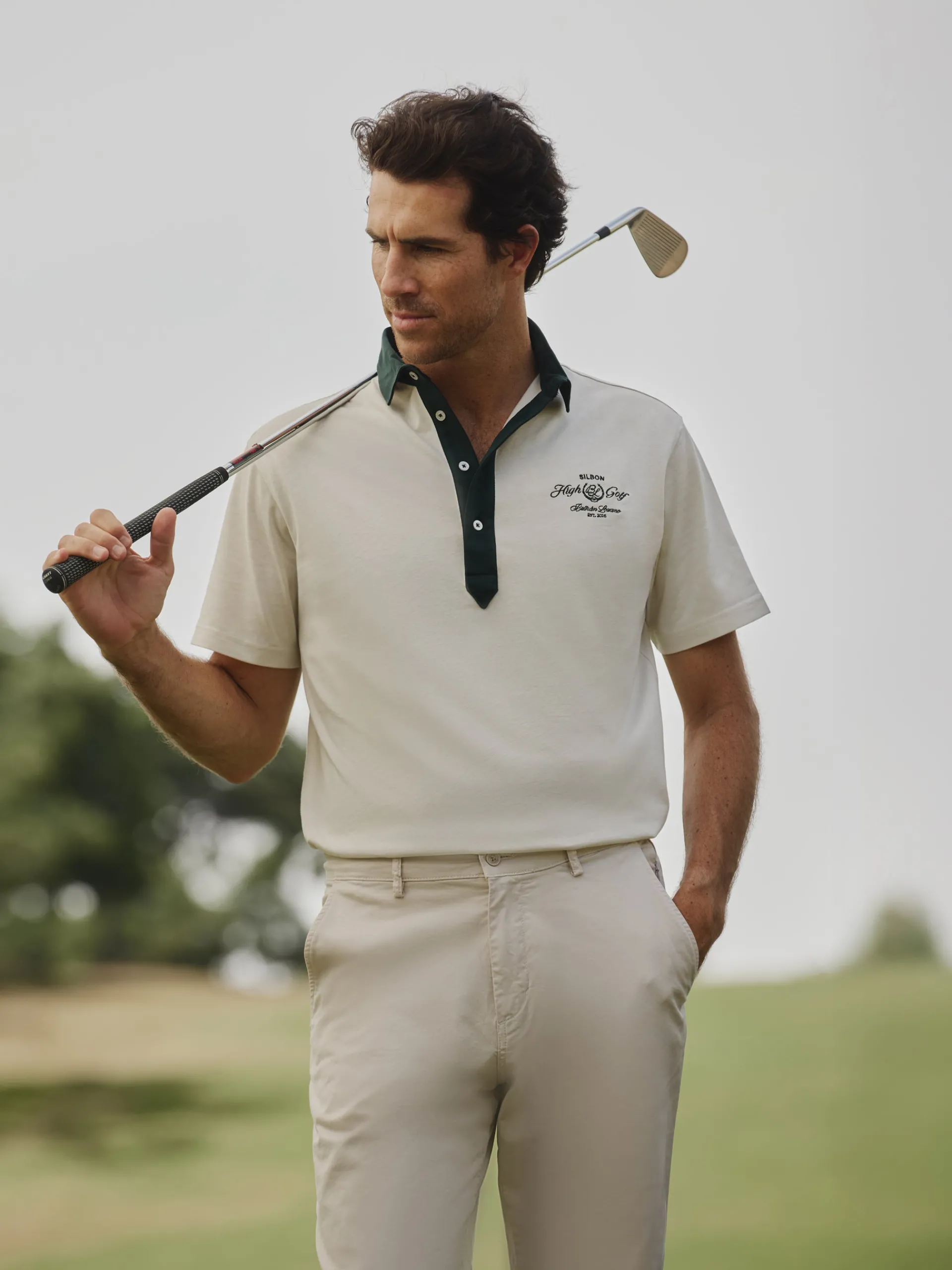 Silbon Smart Casual·Polos-Polo Beltran Lozano bolsillo bicolor Blanco