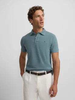 Silbon Smart Casual·Polos-Polo clasico liso Petroleo
