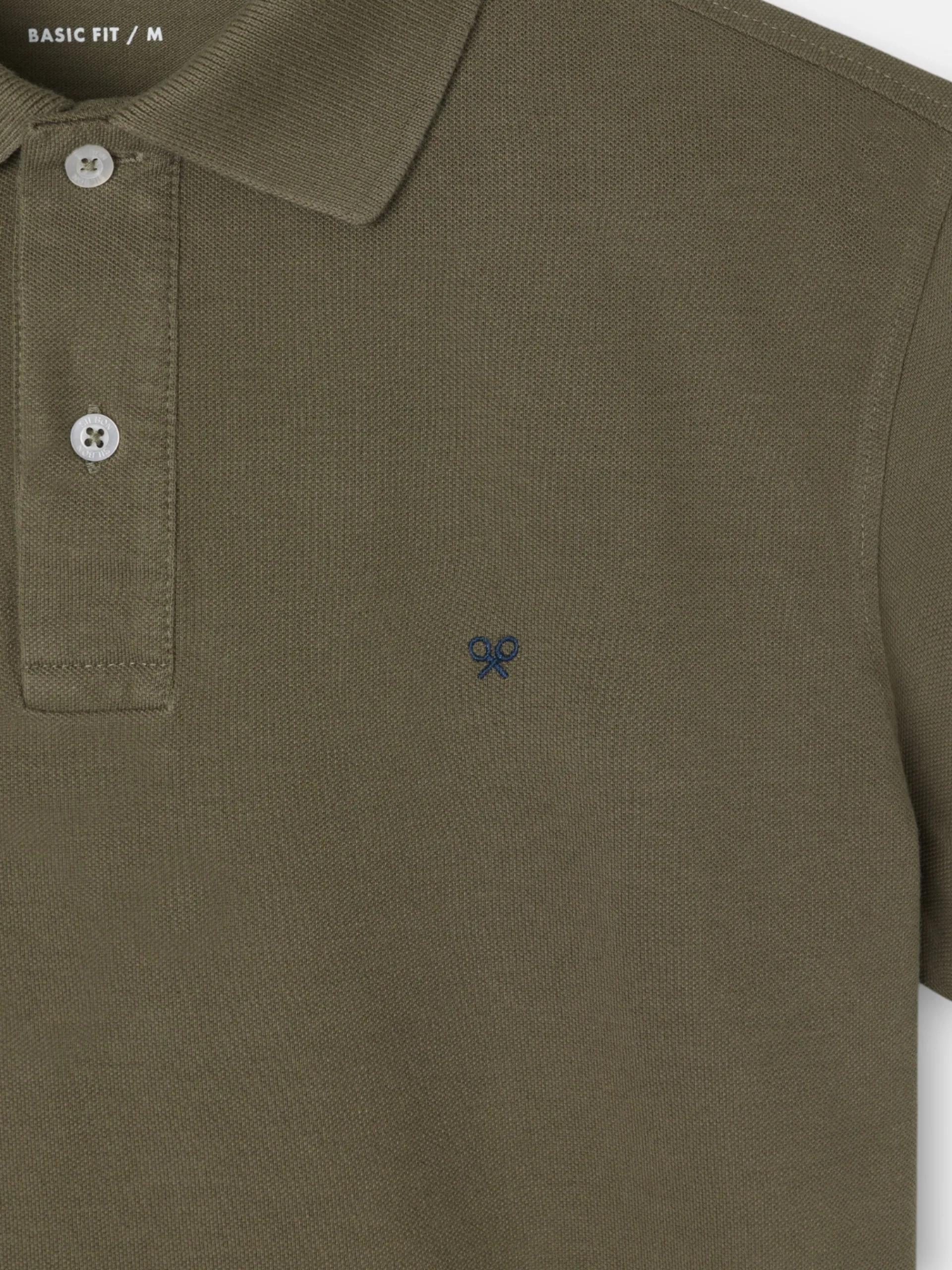 Silbon Smart Casual·Polos-Polo clasico liso verde oscuro Verde oscuro