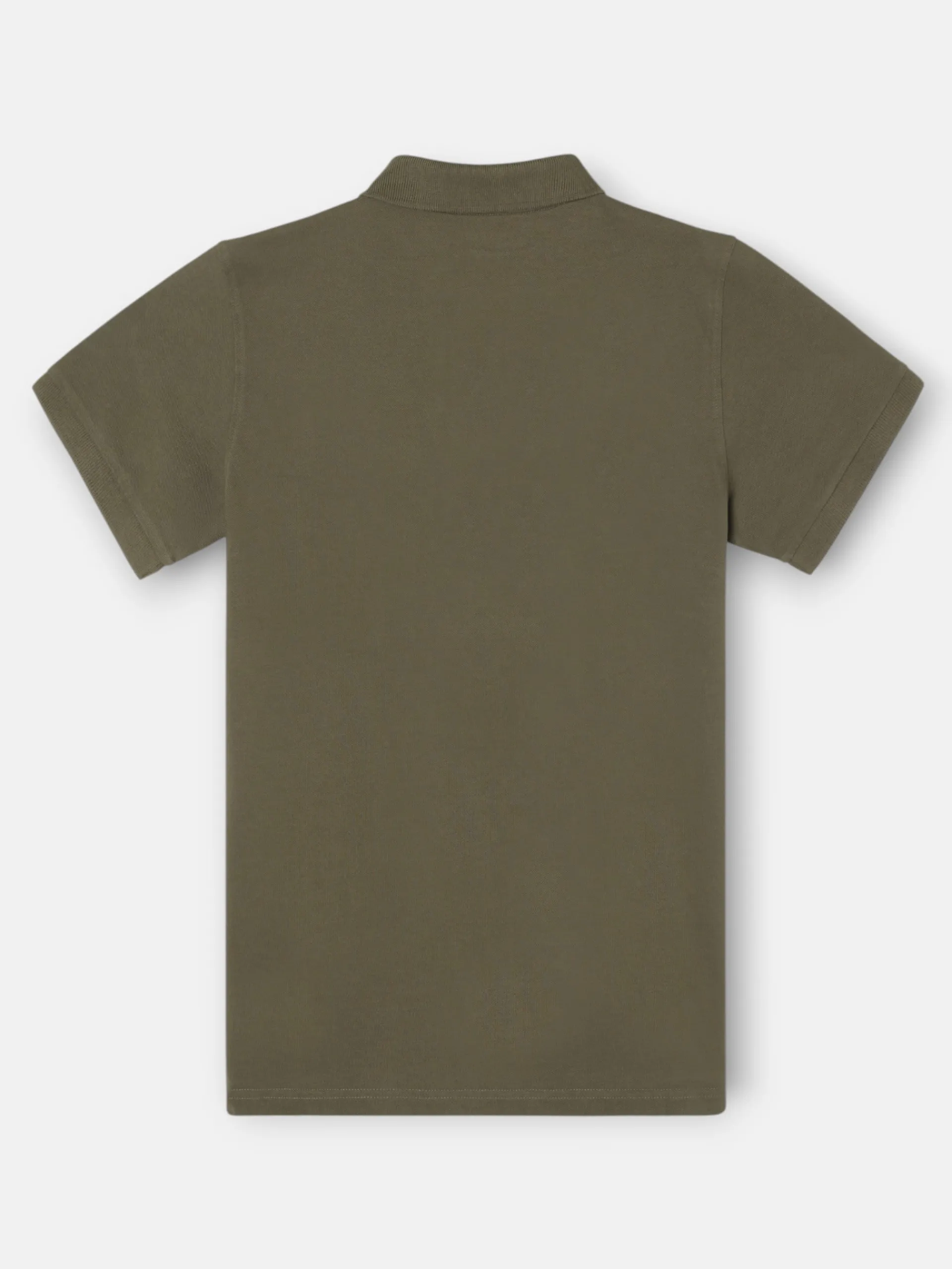 Silbon Smart Casual·Polos-Polo clasico liso verde oscuro Verde oscuro