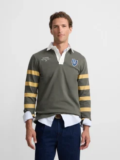 Silbon Smart Casual·Polos-Polo clasico rugby escudo Verde