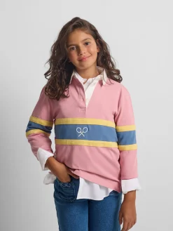 Silbon Camisetas Y Polos-Polo girl manga larga raqueta Rosa