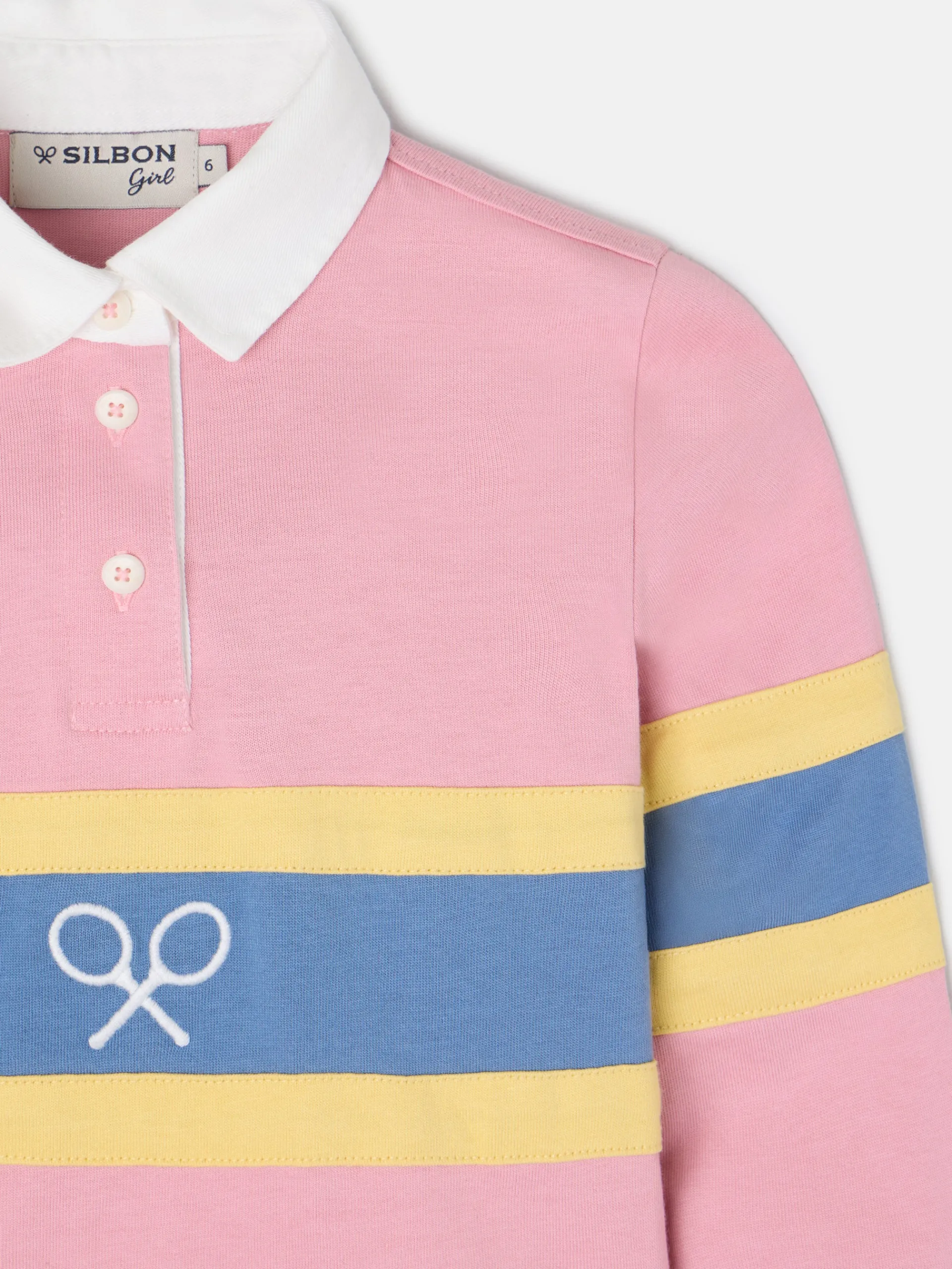 Silbon Camisetas Y Polos-Polo girl manga larga raqueta Rosa