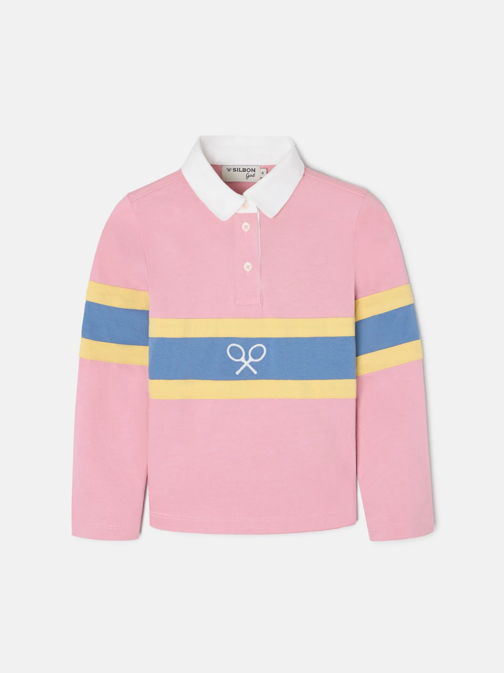 Silbon Camisetas Y Polos-Polo girl manga larga raqueta Rosa