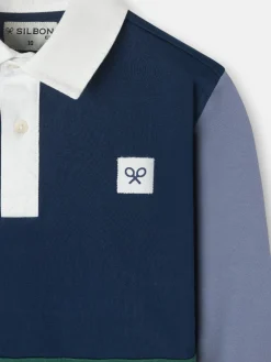 Silbon Polos-Polo kids clasico rugby multicolor azul marino Azul&nbsp;marino
