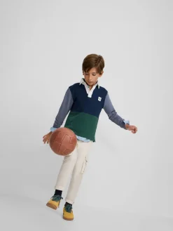 Silbon Polos-Polo kids clasico rugby multicolor azul marino Azul marino