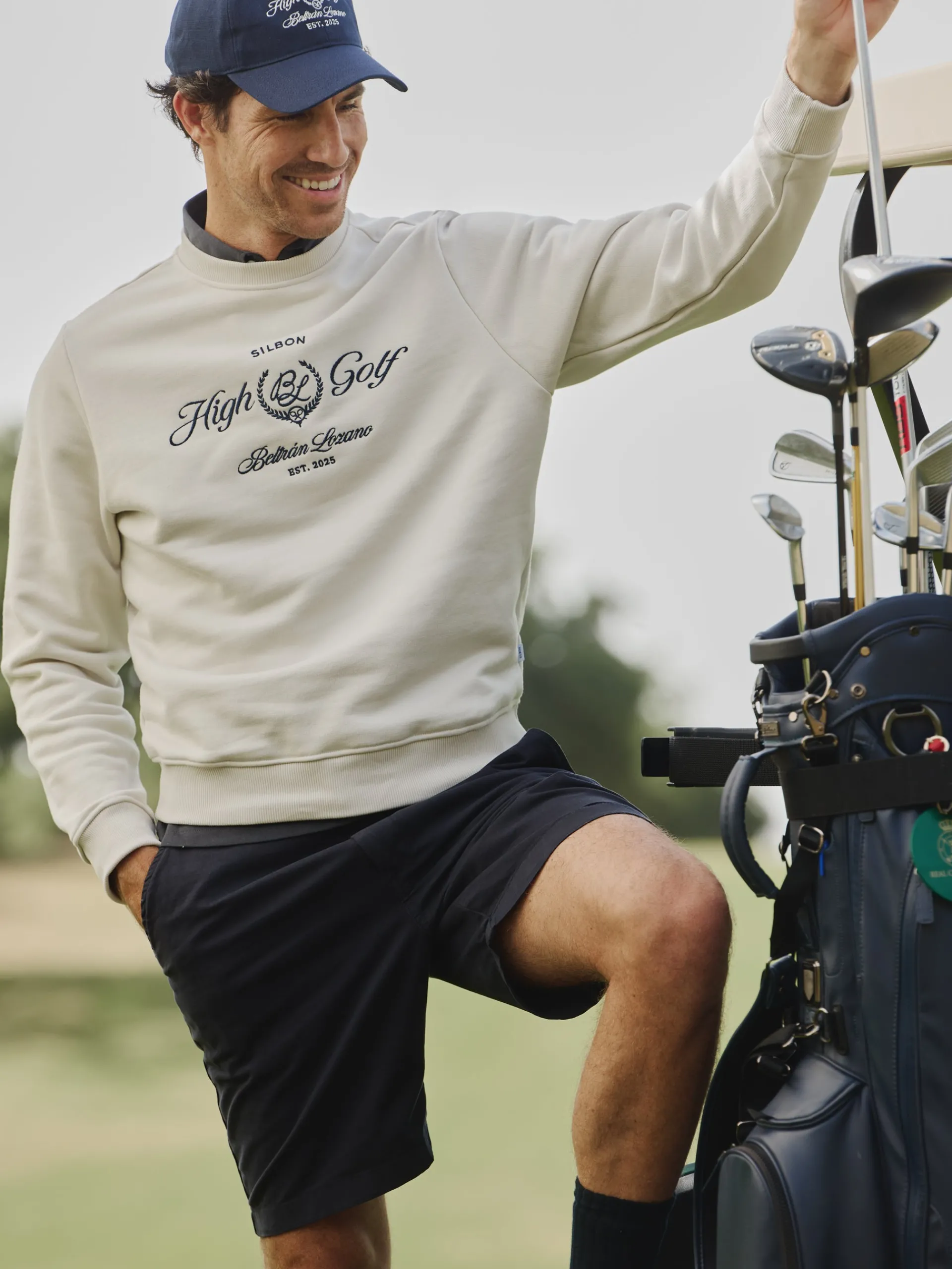Silbon Smart Casual·Sudaderas-Sudadera Beltran Lozano High Golf Crema