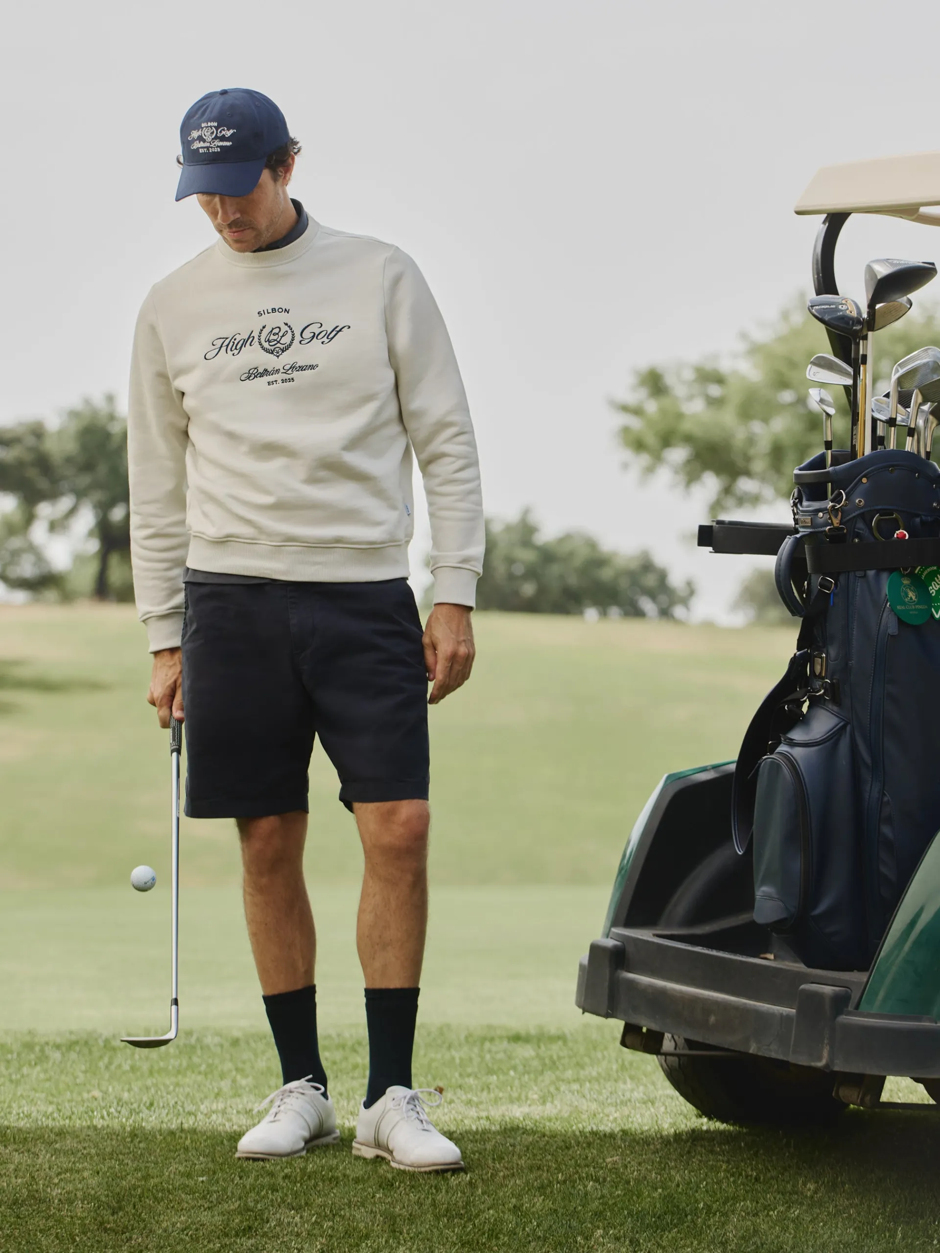 Silbon Smart Casual·Sudaderas-Sudadera Beltran Lozano High Golf Crema