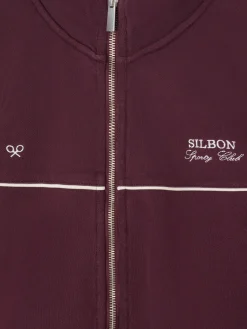 Silbon Sudaderas-Sudadera chandal woman granate Burdeos