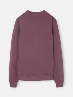 Silbon Smart Casual·Sudaderas-Sudadera clasica logo relieve Burdeos