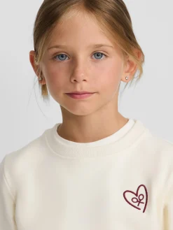 Silbon Sudaderas-Sudadera girl corazon Crudo