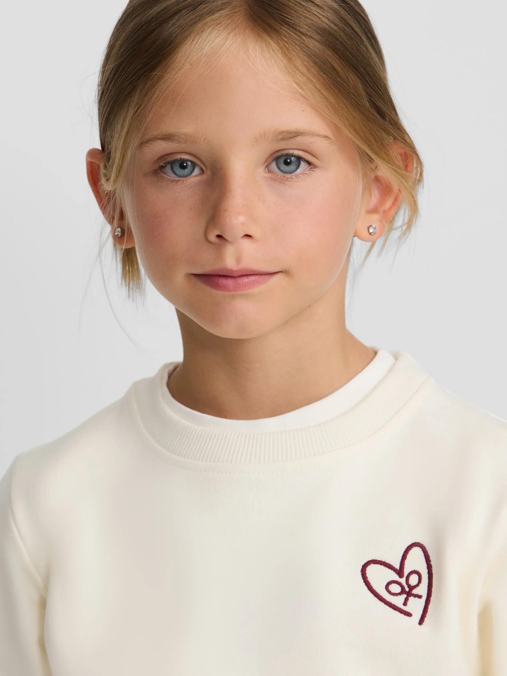 Silbon Sudaderas-Sudadera girl corazon Crudo