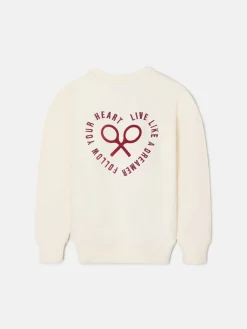 Silbon Sudaderas-Sudadera girl corazon Crudo