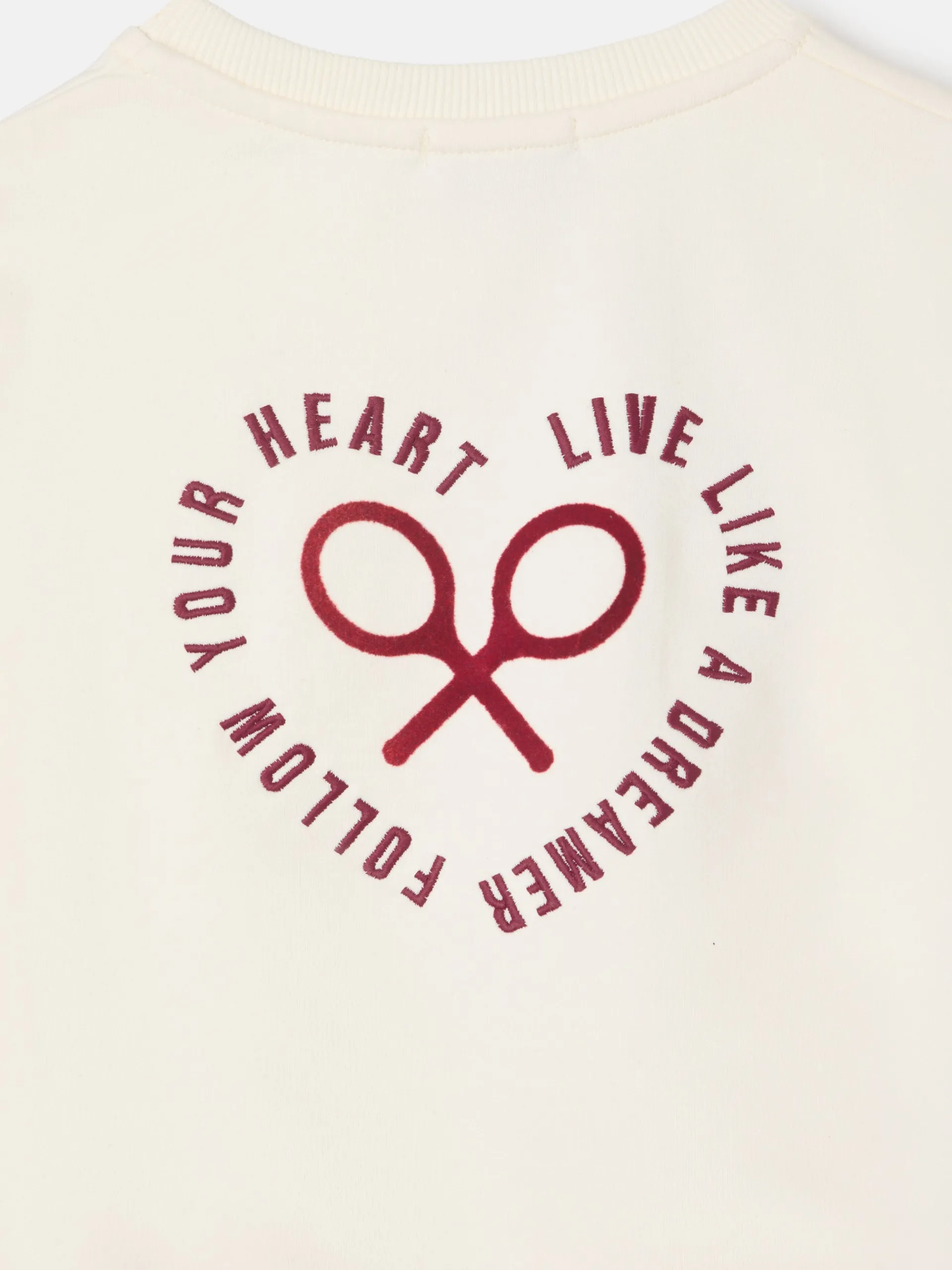 Silbon Sudaderas-Sudadera girl corazon Crudo