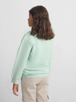 Silbon Sudaderas-Sudadera girl fun and peace Verde