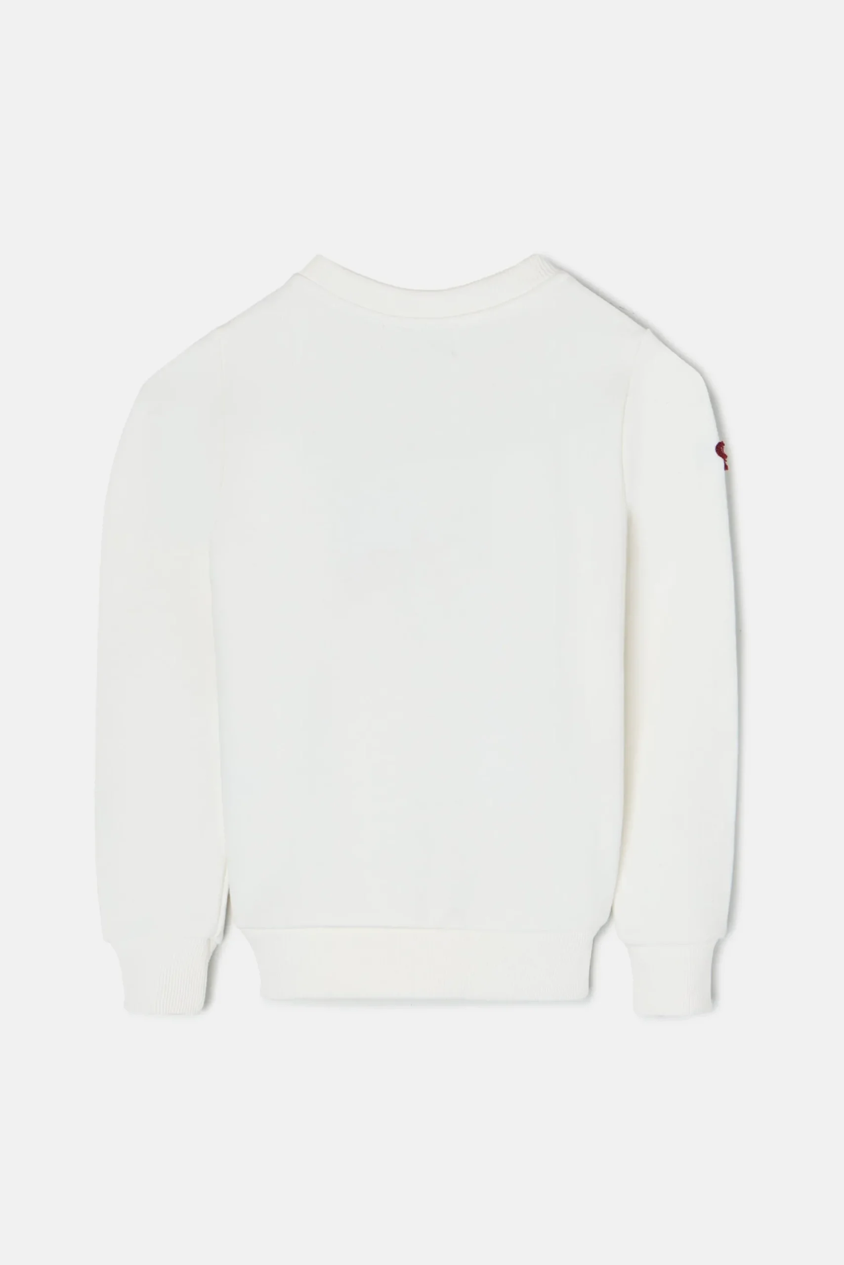 Silbon Sudaderas-Sudadera girl letras cruda Blanca