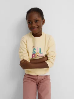 Silbon Sudaderas-Sudadera girl multicolor Amarillo