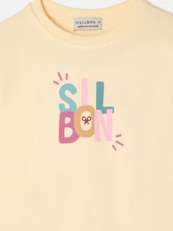 Silbon Sudaderas-Sudadera girl multicolor Amarillo