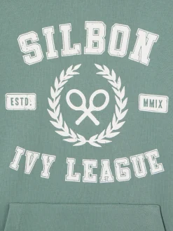 Silbon Smart Casual·Sudaderas-Sudadera hoodie ivy league Verde