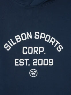Silbon Smart Casual·Sudaderas-Sudadera hoodie sports azul marino Azul&nbsp;marino