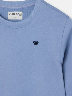 Silbon Sudaderas-Sudadera kids minilogo azul indigo Azul&nbsp;indigo