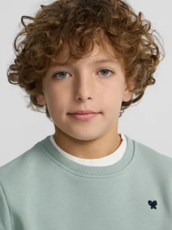 Silbon Sudaderas-Sudadera kids minilogo Verde