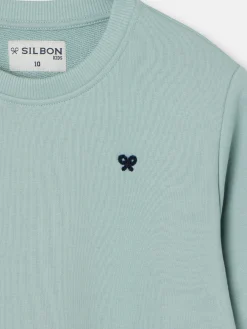 Silbon Sudaderas-Sudadera kids minilogo Verde