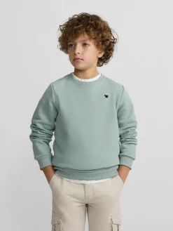 Silbon Sudaderas-Sudadera kids minilogo Verde