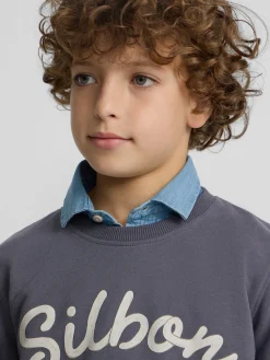 Silbon Sudaderas-Sudadera kids raqueta junior azul indigo Azul&nbsp;indigo