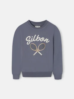 Silbon Sudaderas-Sudadera kids raqueta junior azul indigo Azul&nbsp;indigo