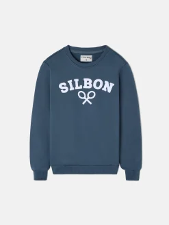 Silbon Sudaderas-Sudadera kids raqueta media azul marino Azul&nbsp;marino