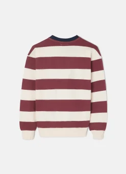 Silbon Sudaderas-Sudadera kids rayas anchas Burdeos
