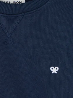 Silbon Smart Casual·Sudaderas-Sudadera minilogo azul marino Azul&nbsp;marino