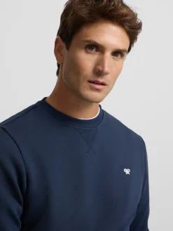 Silbon Smart Casual·Sudaderas-Sudadera minilogo azul marino Azul&nbsp;marino