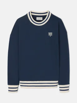 Silbon Smart Casual·Sudaderas-Sudadera relaxed fit ivy league marino Azul marino