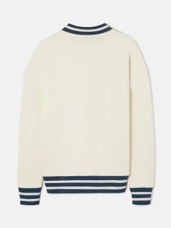 Silbon Smart Casual·Sudaderas-Sudadera relaxed fit ivy league Crema