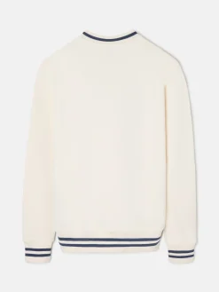 Silbon Smart Casual·Sudaderas-Sudadera retro lettering Crema