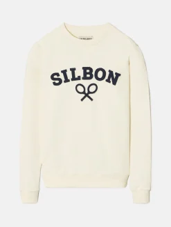 Silbon Smart Casual·Sudaderas-Sudadera raqueta media Crema