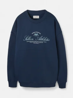 Silbon Smart Casual·Sudaderas-Sudadera special fit lettering azul marino Azul marino